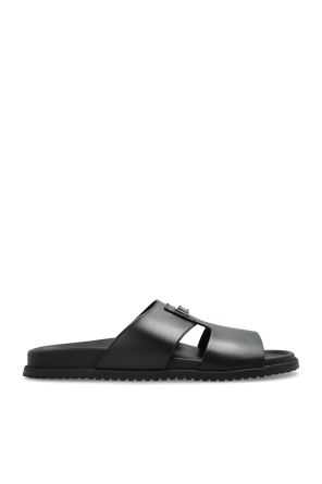 MM6 Maison Margiela Leather slides | Men's | Vitkac